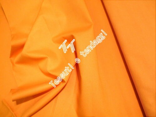 Tessuto panama cotone arancio
