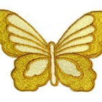 Applicazione farfalla gialla