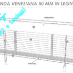 Tenda alla veneziana in legno disegno