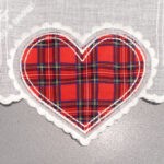 Tendina cuore scozzese dettaglio 1