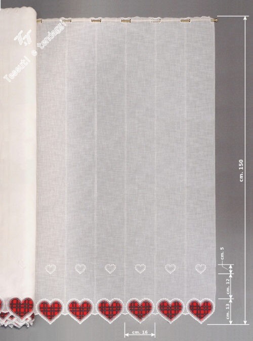 Tendina cuore scozzese h150