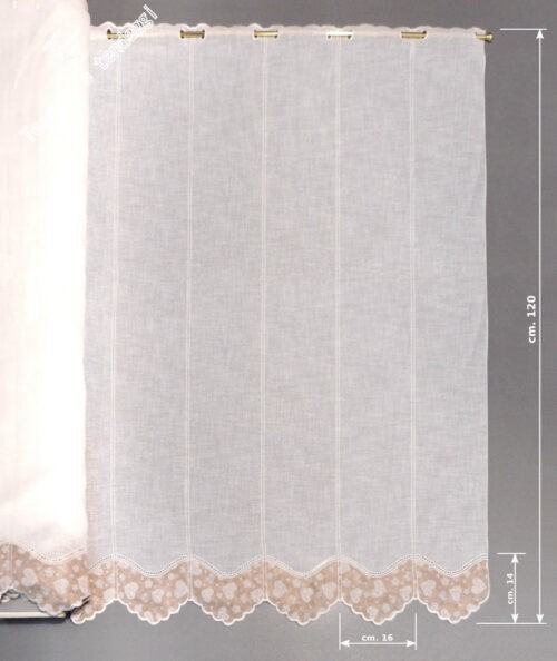 Tendina tirolese balza in panno h120