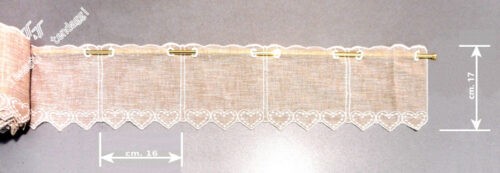 Tendina farfalle bianche h60