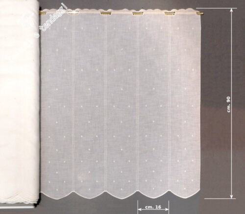 Tendina new pois bianco h90