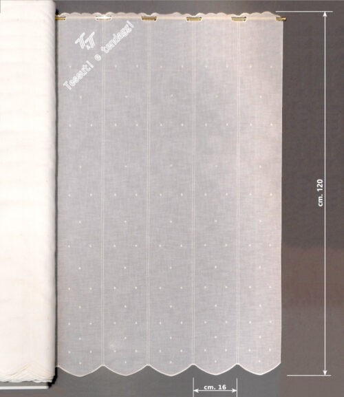 Tendina new pois bianco h120