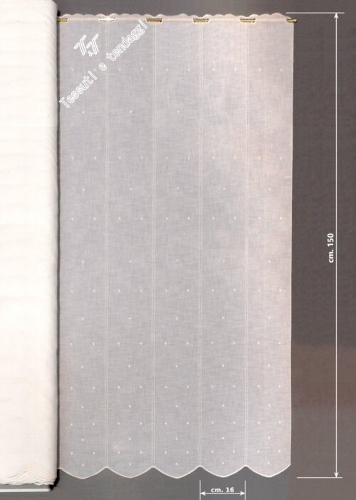 Tendina new pois bianco h150