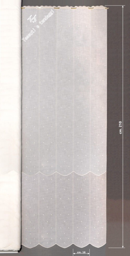 Tendina new pois bianco h210