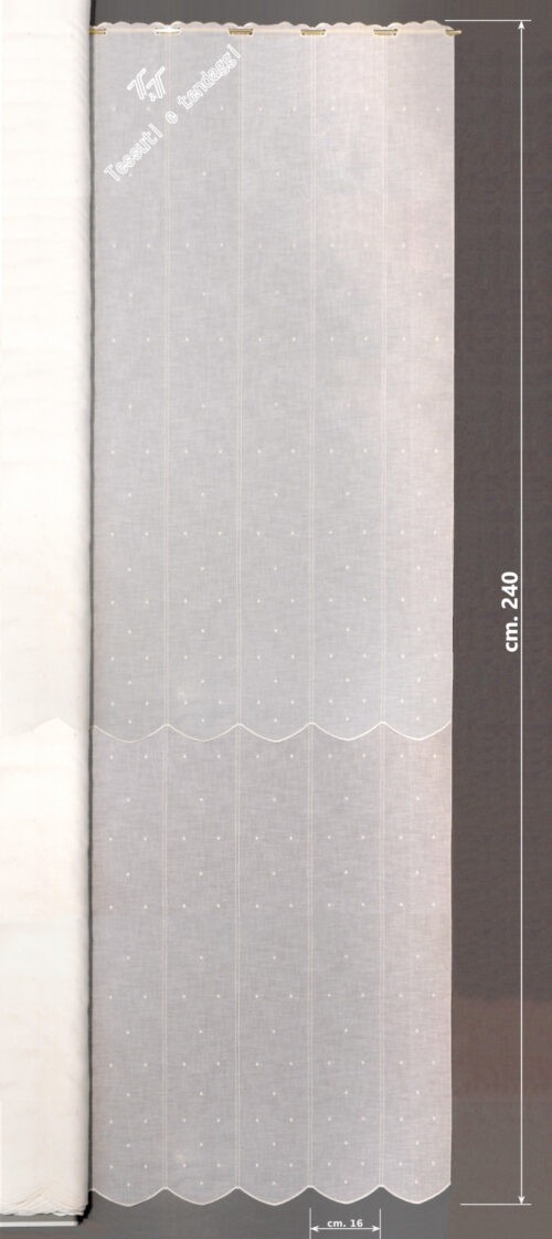 Tendina new pois bianco h240