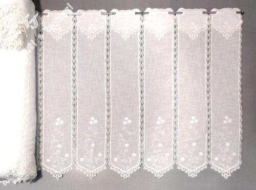 Tendina tirolese macramé h90 con mantovana