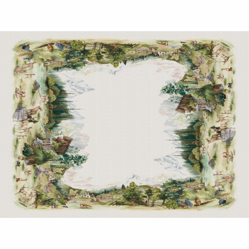 Tovaglia LA MONTAGNA E I SUOI ANIMALI