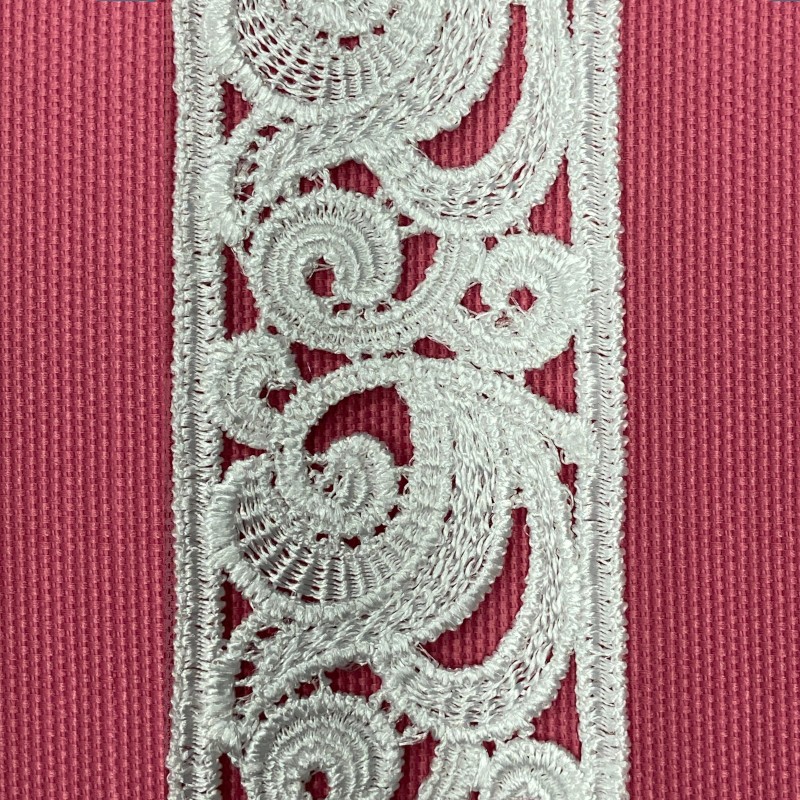 HINZIC Bordo In Pizzo Increspato 5 Strati - Tessuto Tulle Plissettato Largo 19 Cm Per Cucito, Abiti, Maniche, Borse, Decorazioni Fai Da Te (1 Yard)