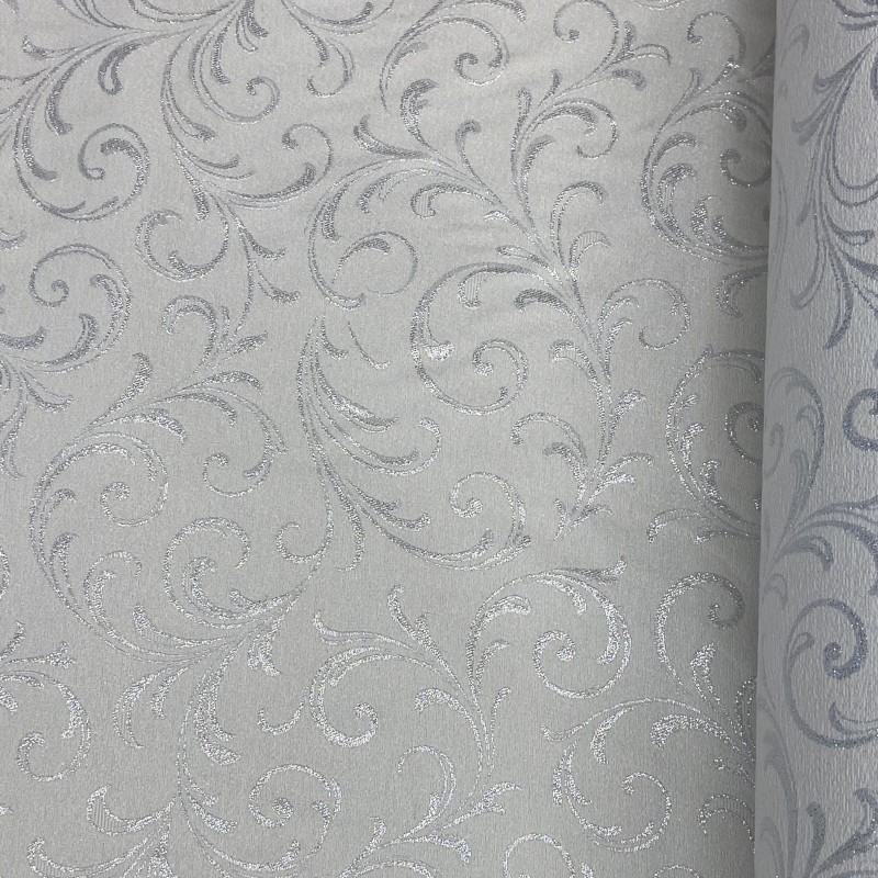 Tessuto jacquard lurex argento